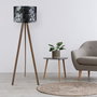 Opviq Lámpara de Pie Moderna AYD-1204 con Diseño Floral